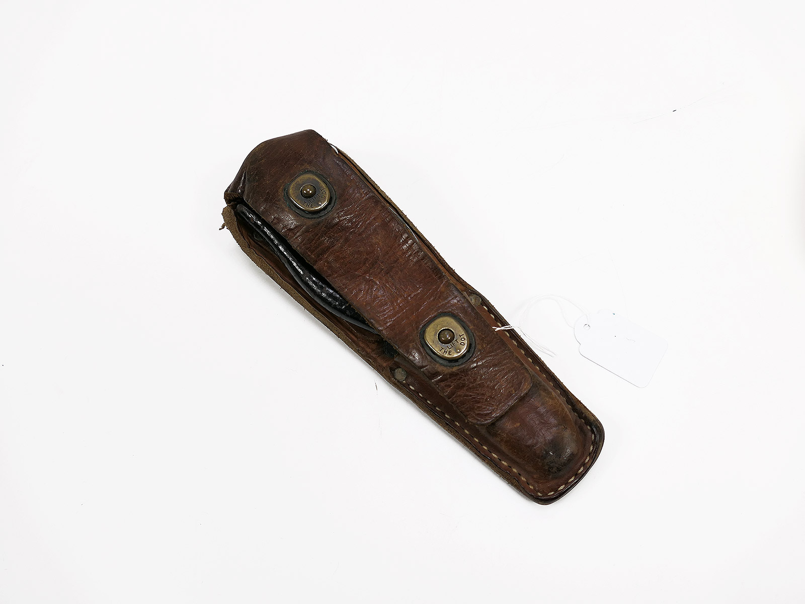 US WW2 Signal Corps Engineer Tool Kit CS-34 pouch with pocket knife & pliers Messer u. Zange