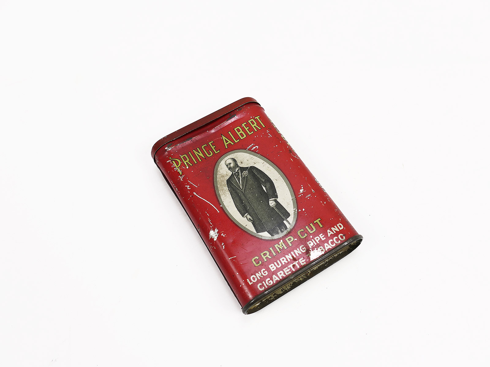#C Blechdose für 50g Packung Tabak Prince Albert Crimp Cut Pfeifen u. Zigaretten Tabak Rauchware GI
