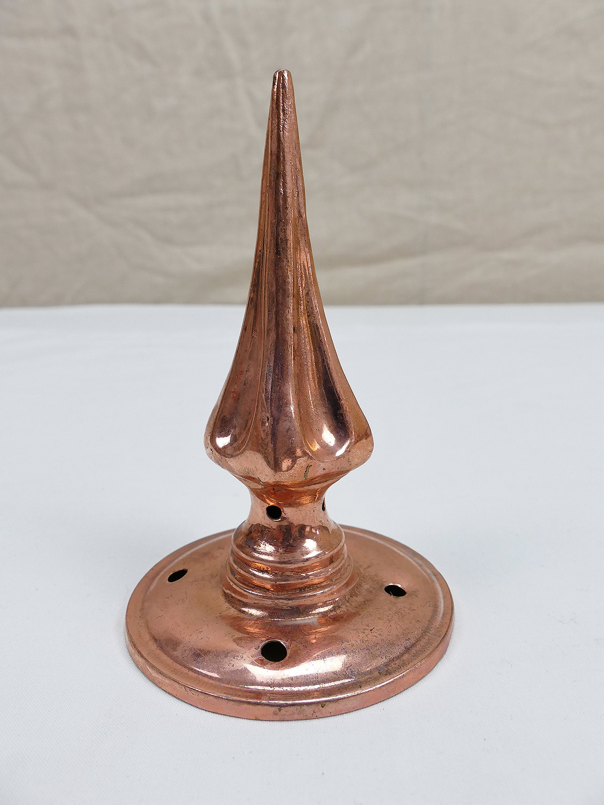 Kupfer Spitze Rundblatt Helm Bayern Pickelhaube Ersatzteil SPIKED HELMET