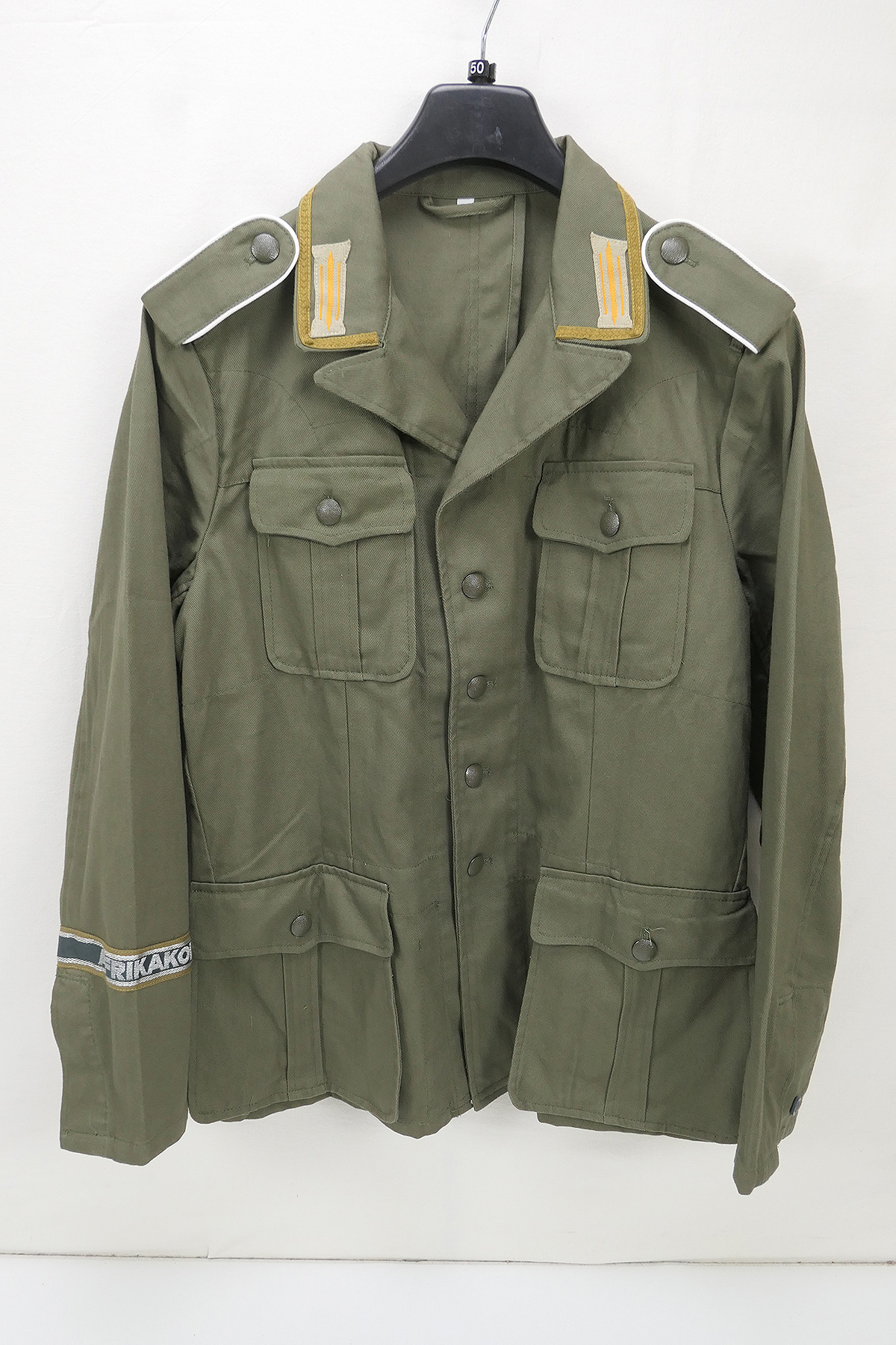 Afrikakorps Heeres Tropenbluse Infanterie Feldbluse M40 Uniform DAK Gr.50 effektiert