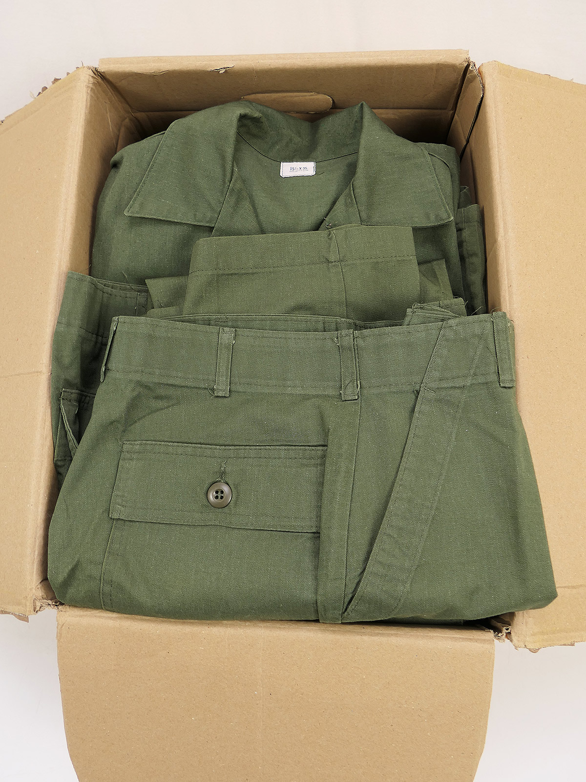 Konvolut 16x US Army Utility Shirt OG107 Feldhemd + 2x Trousers Feldhose 80er Jahre MIXED