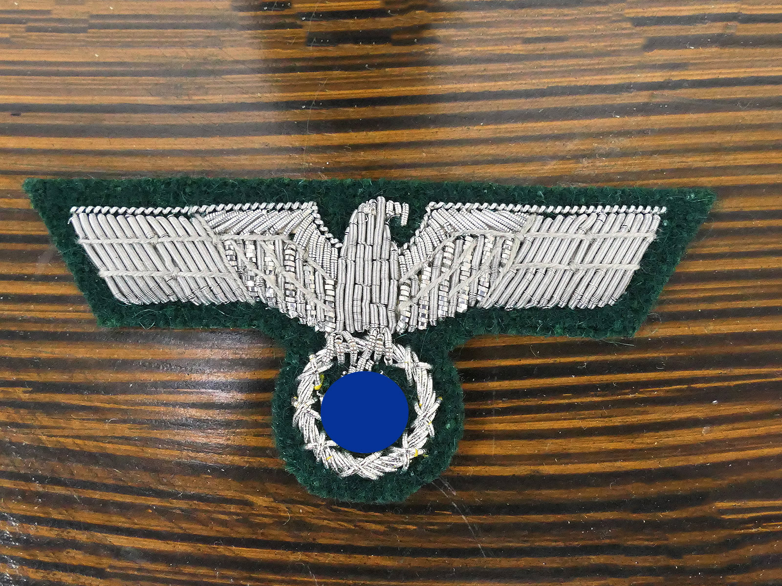 M36 Mützenadler Offizier Silberfaden gestickt Schirmmütze Feldmütze Schiffchen