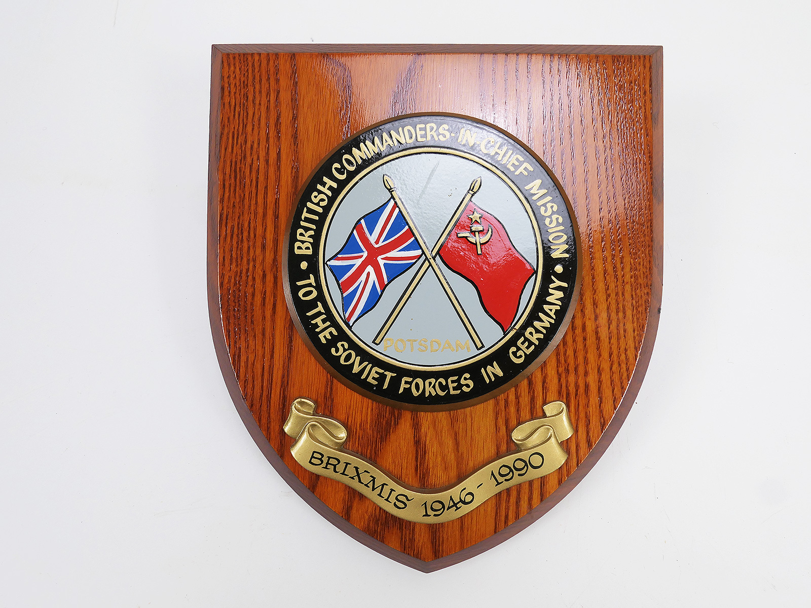 Britische Wand Tafel Plakette - British Commanders In Chief Mission To The Soviet Forces In Germany 1946-1990