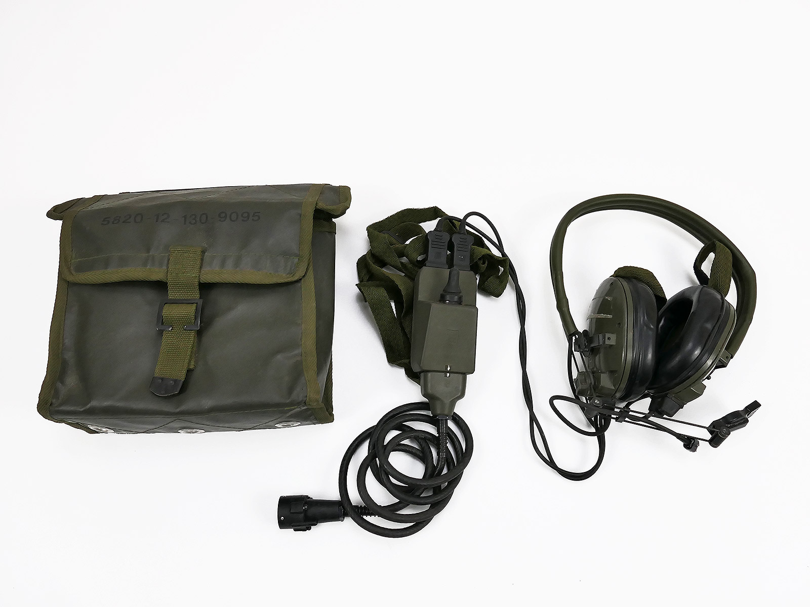 US Panzer Hummer Truck Cuffia H-149 Funksprechsatz Headset Mikrofon BV Verteiler Phone Mic