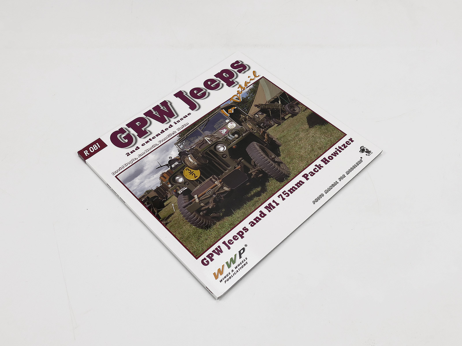 Buch R081 GPW JEEPS in Detail 2nd issue GPW Jeeps & Howitzer Photo Manual Bildband Wings & Wheels COLLECTION