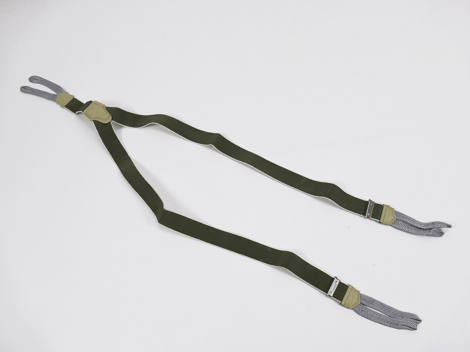 P1591153 Wehrmacht Elite Hosenträger für Feldhose bml 43 / hellgrau