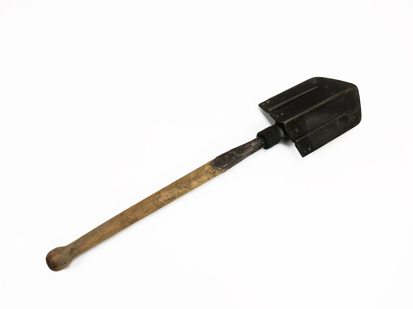 WW2 Wehrmacht Original Klappspaten mit Klappspatentasche 1.Modell Spatentasche COLLECTION