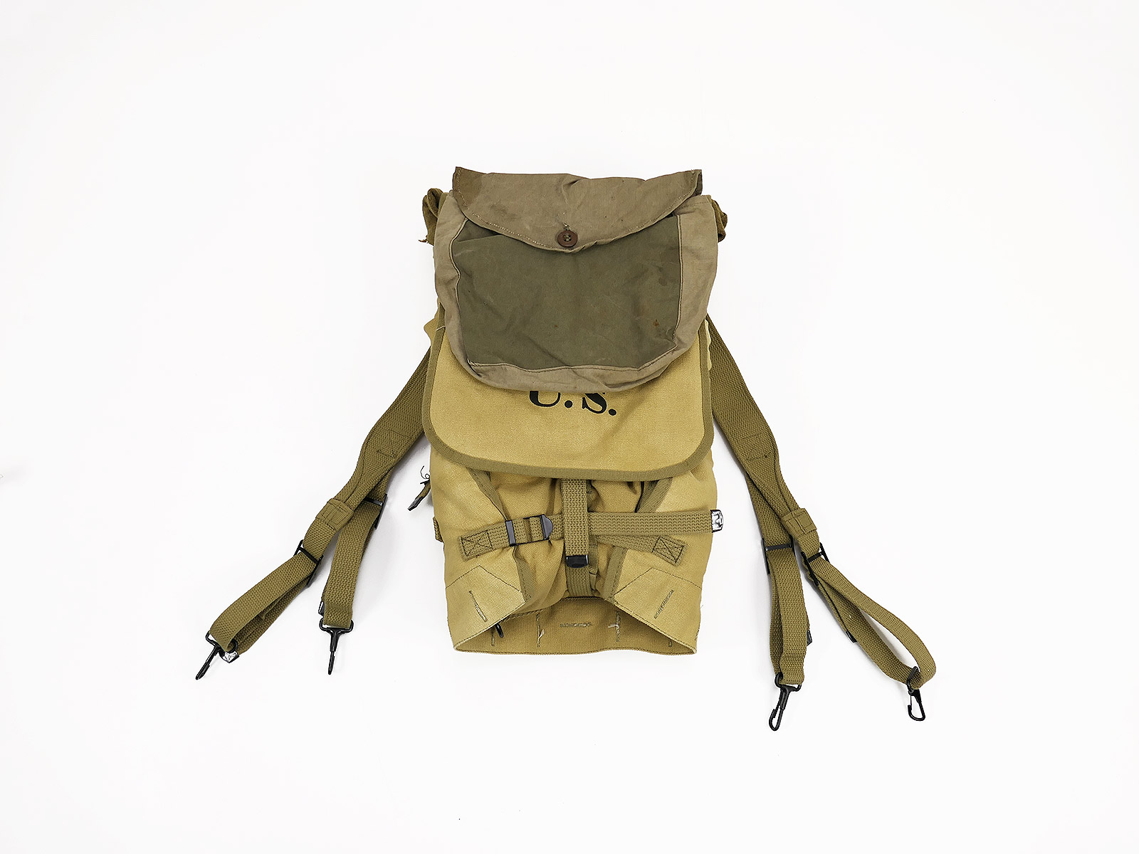 Repro US M-1928 Haversack Sturmgepäck mit Original Decke / Wolldecke