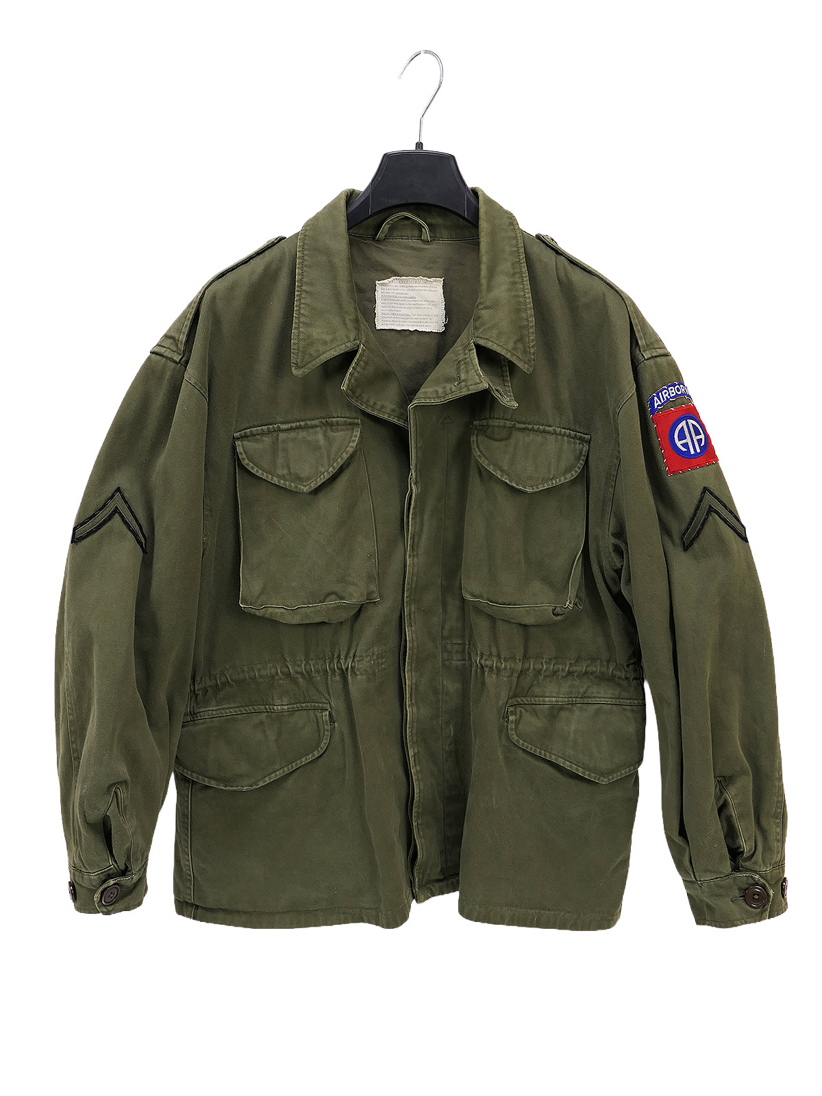 Einzelstück - US WW2 Field Jacket M-1943 Feldjacke 82nd Airborne Late War US Medium (Deutsch Gr.50)