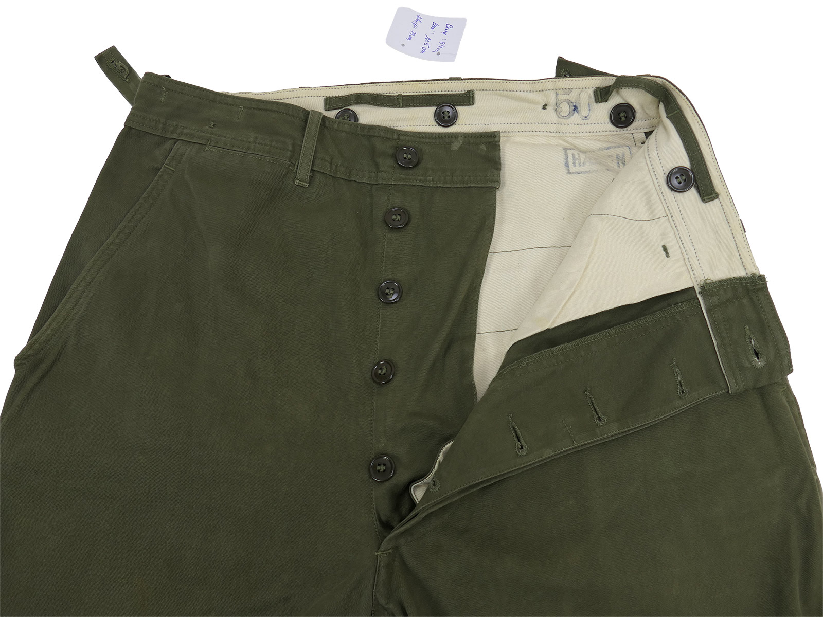 #A Einzelstück Type US WW2 Vintage M43 Trousers M1943 Feldhose Collection BATTLE WORN