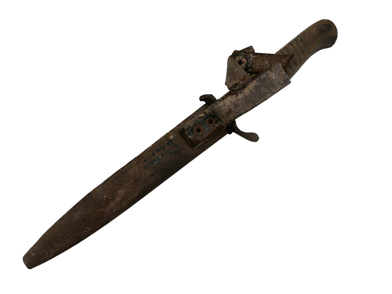 WK1 Grabendolch mit Abnahme ERN Wald Rheinl. Rasiermesser Fabrik COLLECTION BATTLE WORN