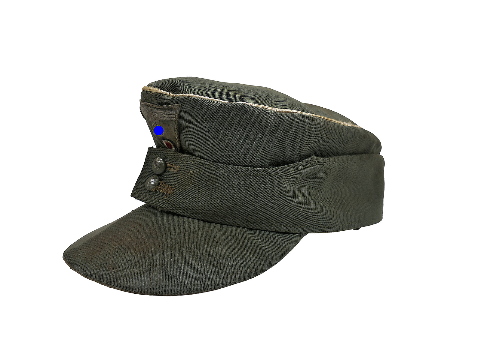 Antike Wehrmachts M43 Gabardine Feldmütze / Trapez Effekten Gr.58 