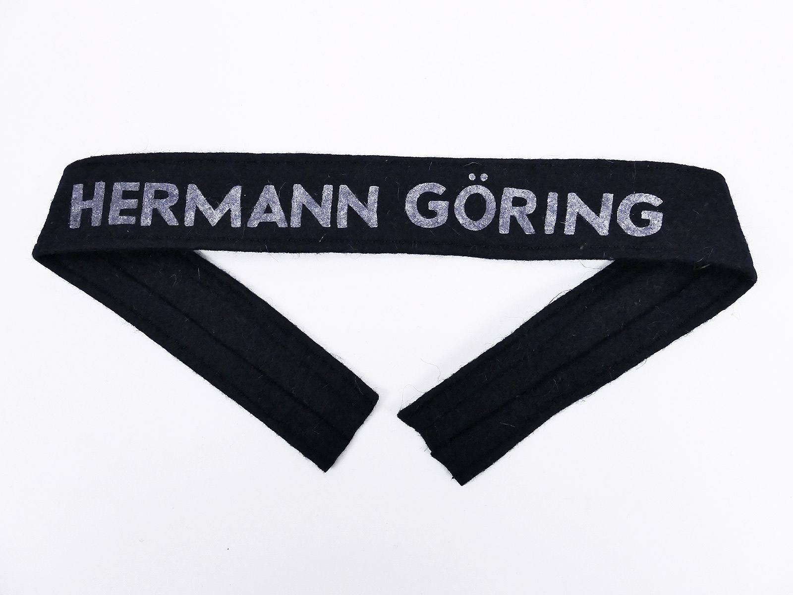 Luftwaffe Ärmelband Hermann Göring Dunkelblau Druck auf Filz