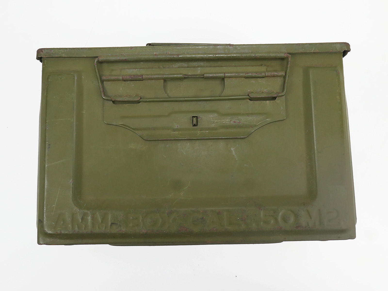 #1 US Army Ammunition Box CAL .50 M2 Munitionskiste Ammo Metallkiste Gurtkasten