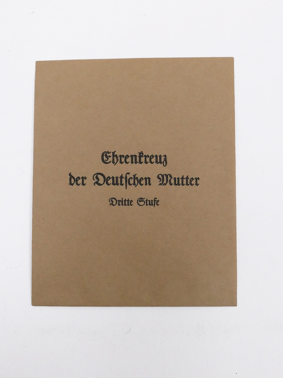 Verleihungstüte für Orden + Auszeichnungen - Ehrenkreuz der Deutschen Mutter 3.Stufe