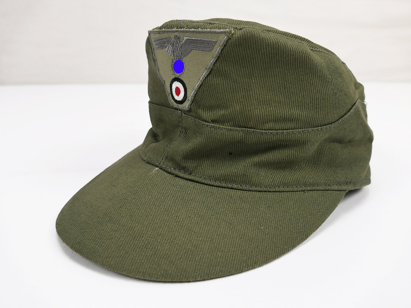 Einzelstück Afrikakorps M41 Tropenmütze Feldmütze DAK Heer Gr. 58 mit Trapezeffekten