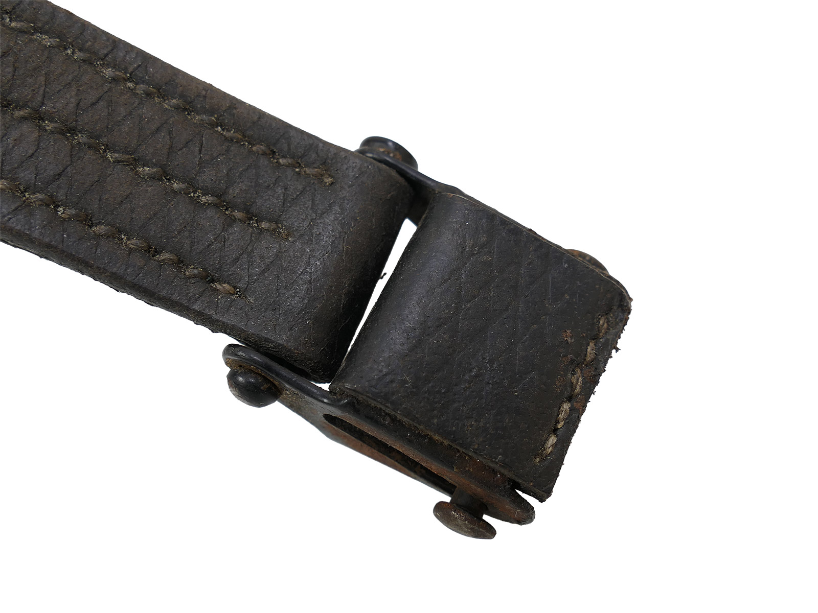 Einzelstück Wehrmacht MP40 MP38 Riemen Leder Trageriemen Waffen SS Lederriemen BATTLE WORN