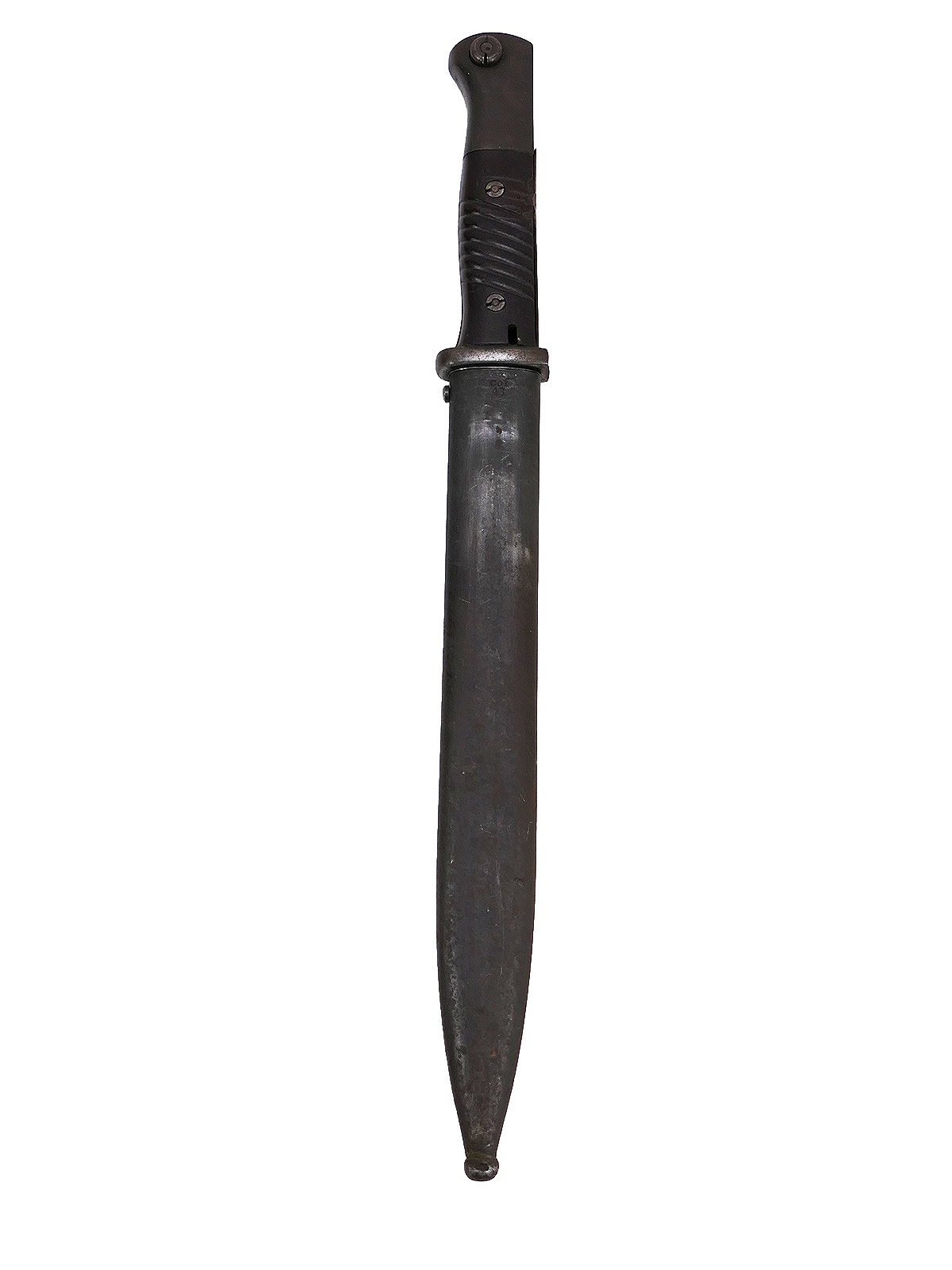 Wehrmacht Bajonett M84/98 ab 43 Karabiner K98 / Seitengewehr mit Scheide BATTLE WORN