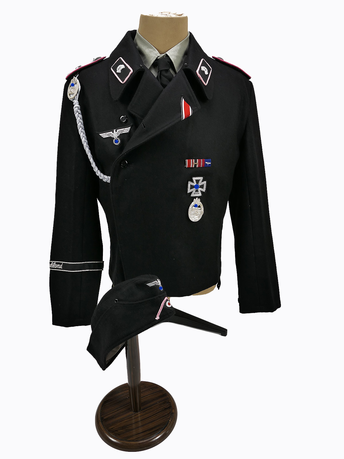Wehrmacht Uniform Ensemble Panzer Panzerjacke Unteroffizier GROßDEUTSCHLAND mit Schiffchen