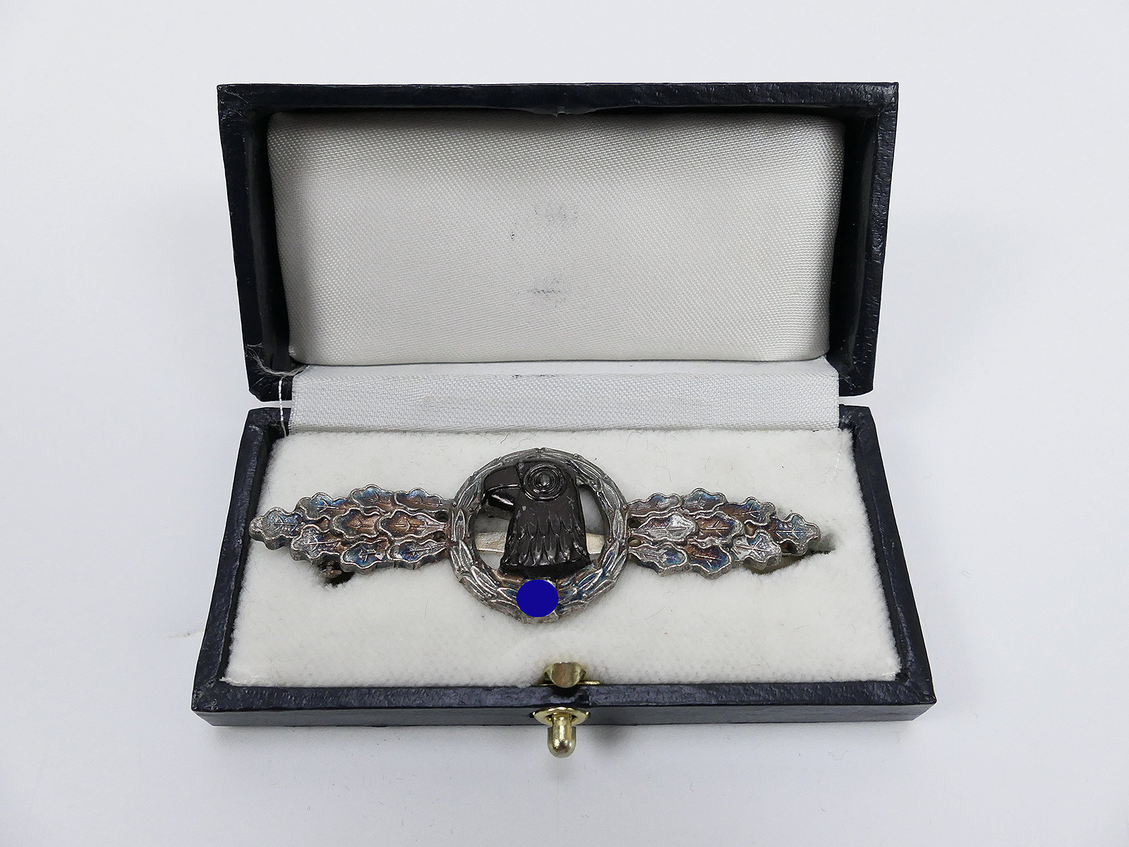 Luftwaffe Frontflugspange Aufklärer Stufe Silber im Verleihungsetui