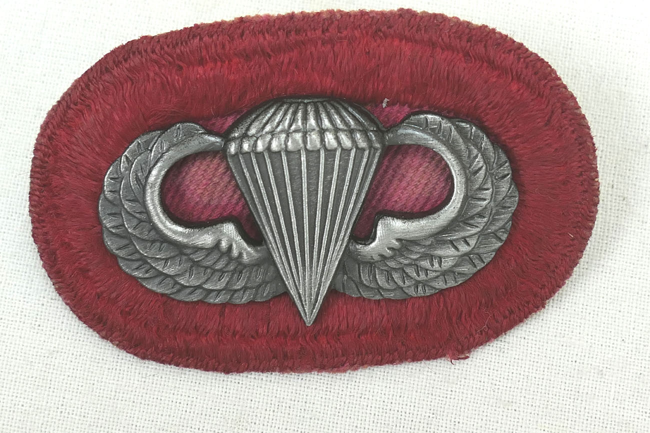 #06 US Airborne Jump Wing oval - Parachute badge Fallschirmjäger Abzeichen Springerabzeichen
