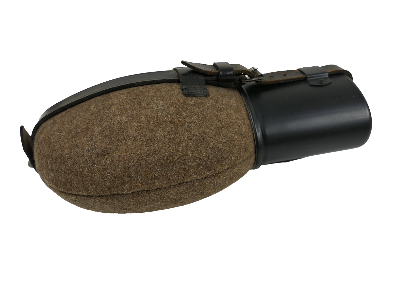 Wehrmacht Feldflasche SKN39 mit Alu Becher COLLECTION BATTLE WORN