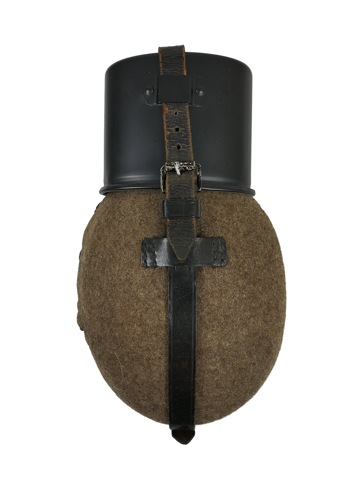 Wehrmacht Feldflasche SKN39 mit Alu Becher COLLECTION BATTLE WORN