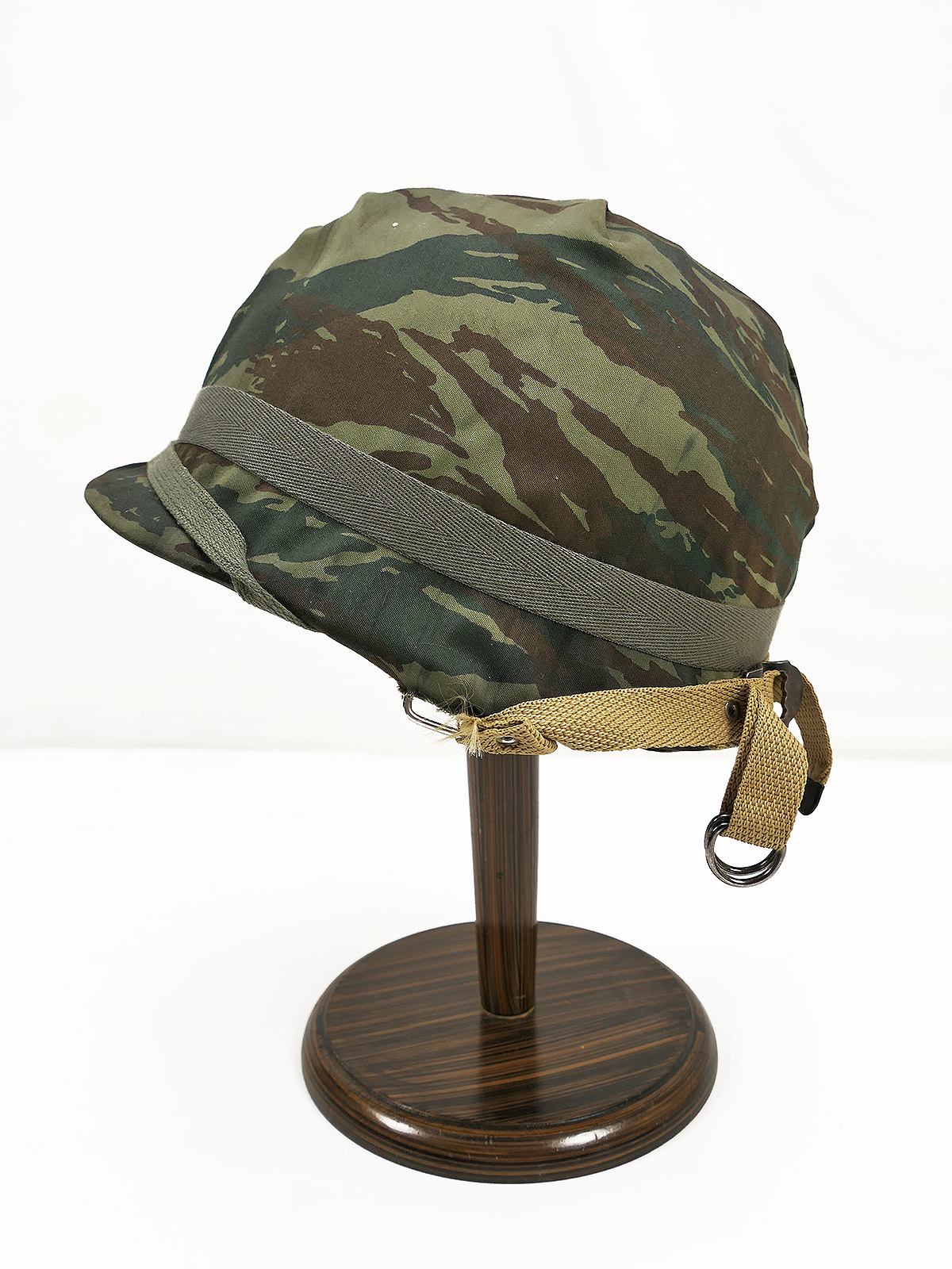 #2/ Greek / French ARMY TYP M1 Stahlhelm / Liner  mit LIZARD Helmbezug 