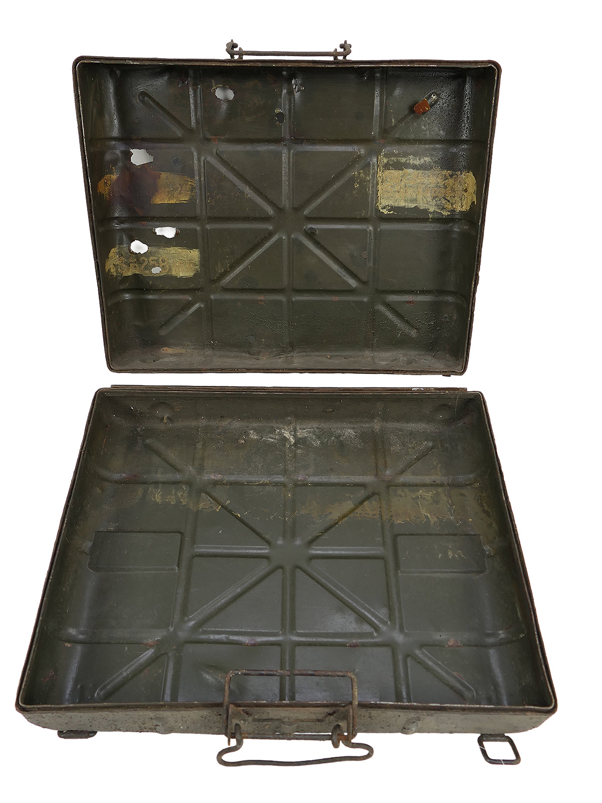 Schlachtfeldfund Transportkoffer Stielhandgranaten M24 Handgranatenkoffer Kiste BATTLE WORN