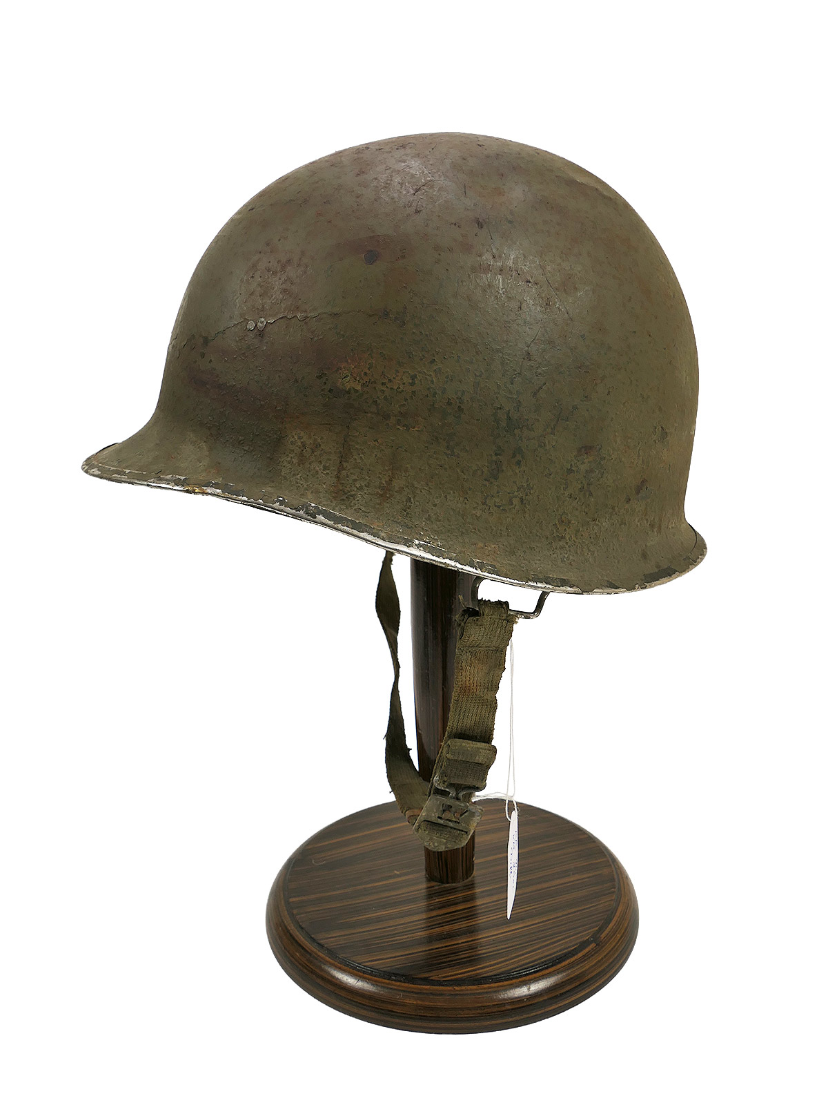 US ARMY WW2 M1 Front Seam Helmet Stahlhelm mit Liner / Kinnriemen