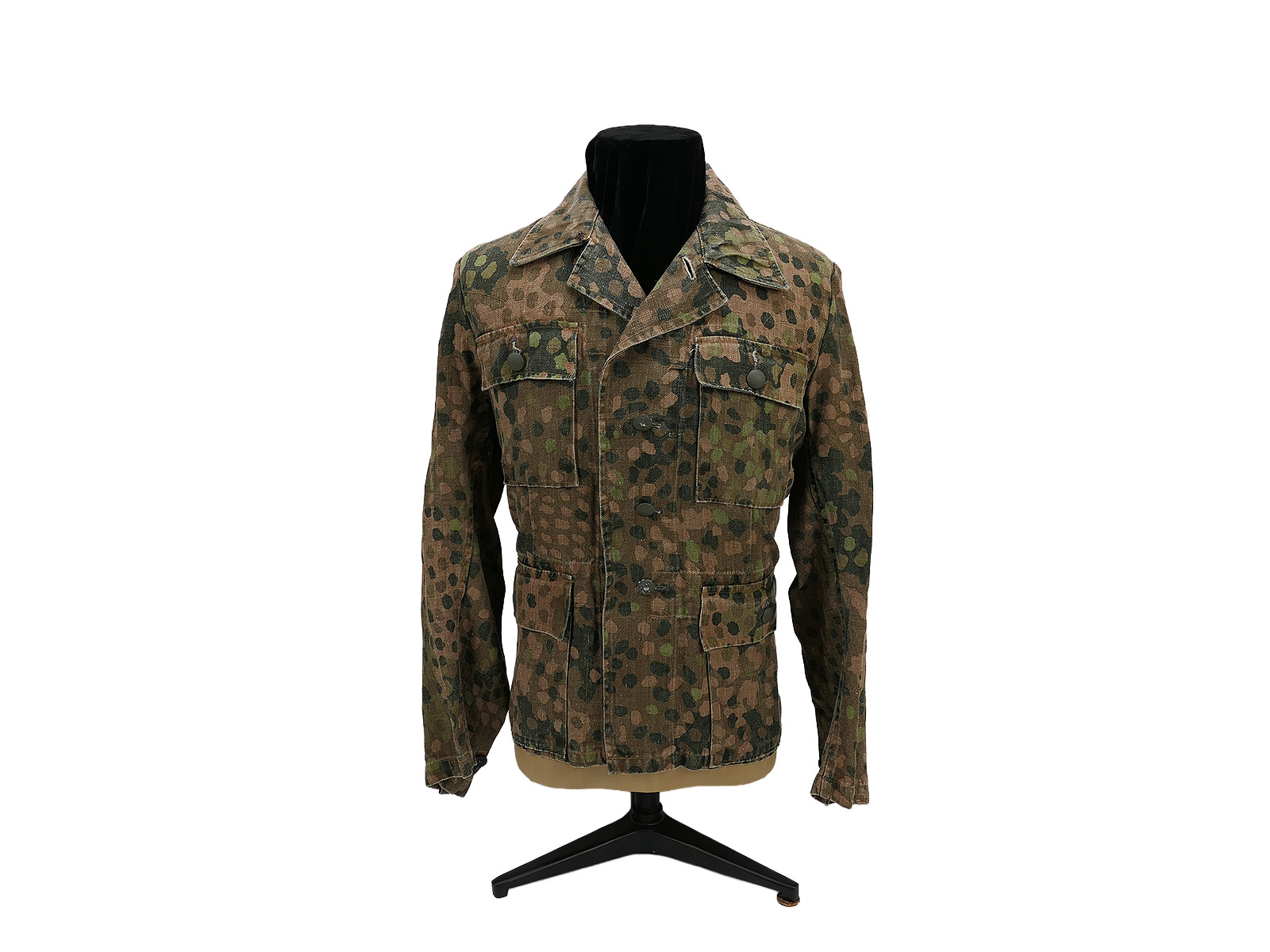RARE Waffen SS Viertaschenrock Tarnjacke Erbsentarn Pea Dot Uniform Tunic PREMIUM Museumsanfertigung