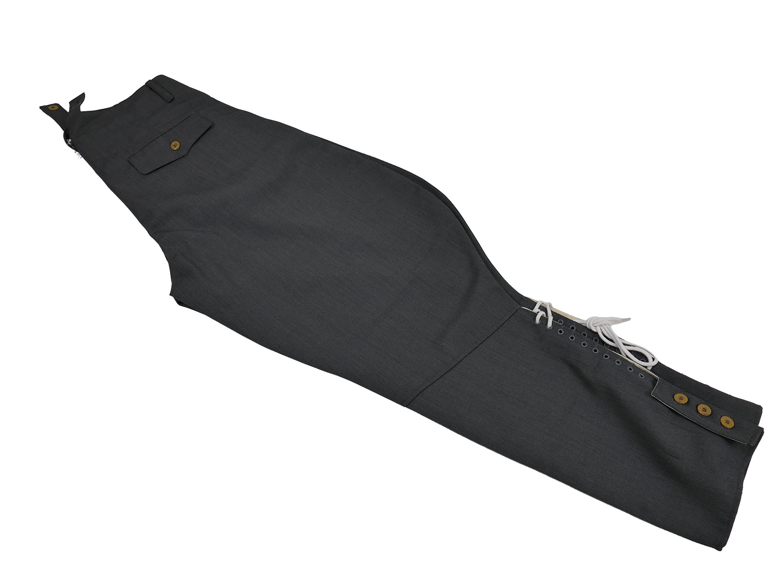Einzelstück Wehrmacht Stiefelhose Breeches Offizier Gabardine grau Größe Small COLLECTION