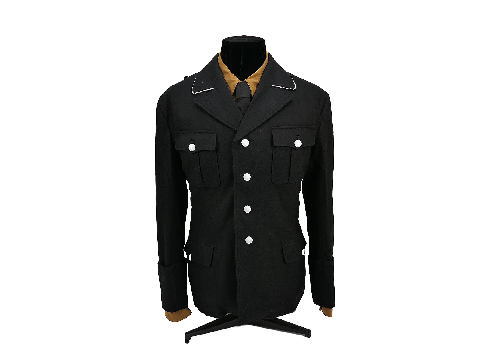 Allgemeine SS M32 Offiziers Dienstrock Uniform Wolle Gr. Large (52)