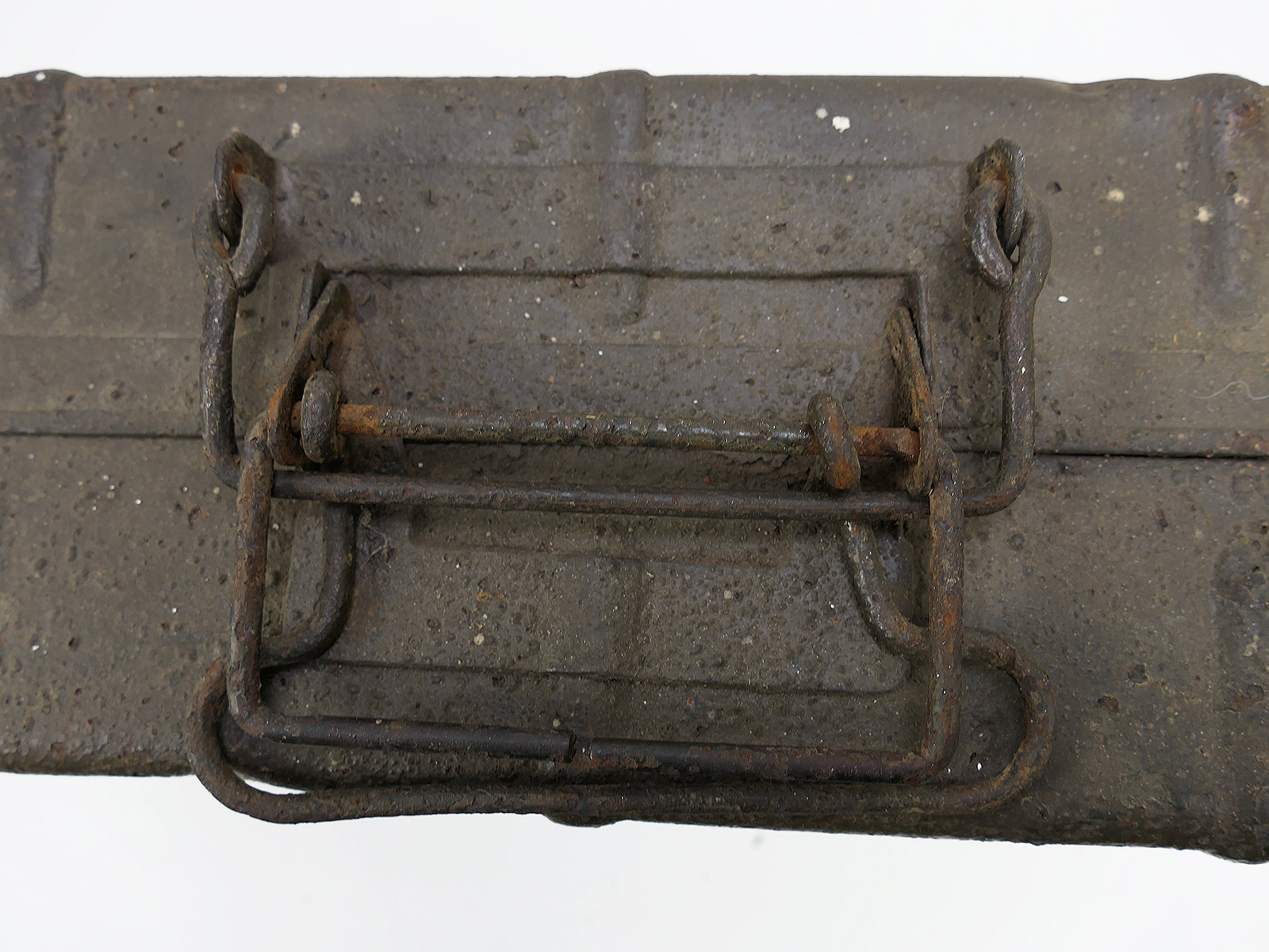 Schlachtfeldfund Transportkoffer Stielhandgranaten M24 Handgranatenkoffer Kiste BATTLE WORN