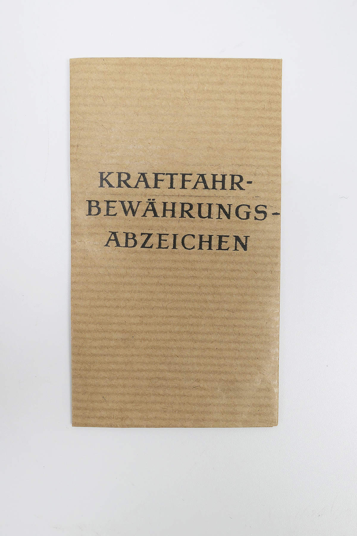 Verleihungstüte für Orden - Kraftfahrbewährungsabzeichen