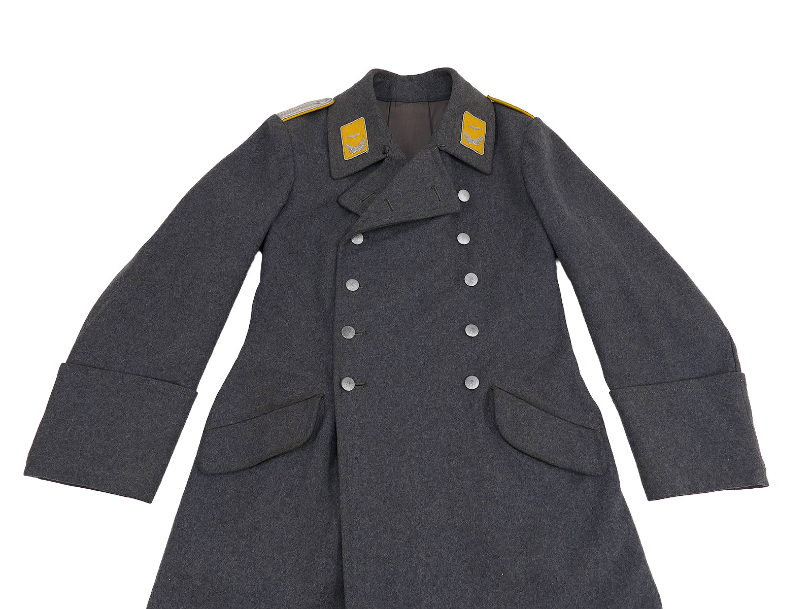 Original WK2 Luftwaffe M40 Mantel Wintermantel Leutnant LBA 41 gestempelt TOP COLLECTION