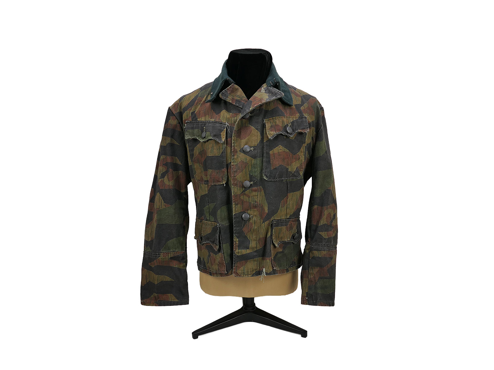 UNIKAT - Frontfertigung Carbon Overprint Viertaschenrock Splittertarn gekürzte Offiziers Uniform Tarnjacke