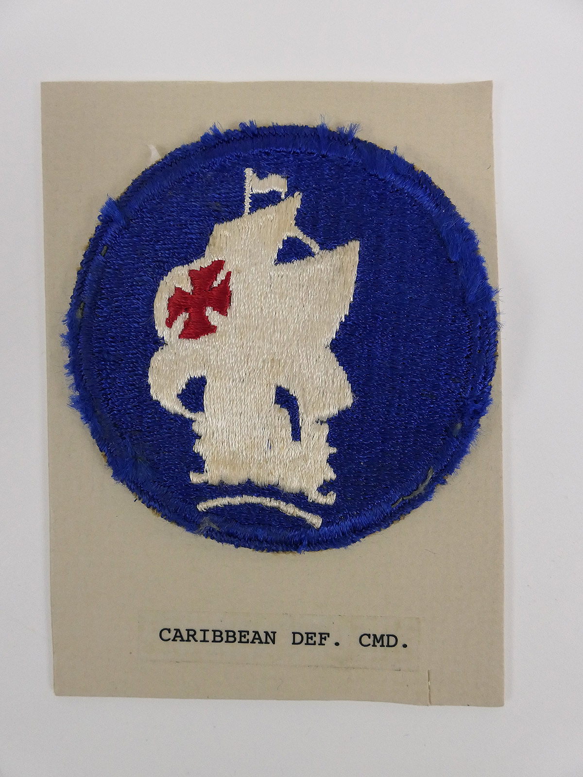 Original US ARMY WW2 Abzeichen Badge Caribbean Defense Command Patch - U.S. Command / Special Units