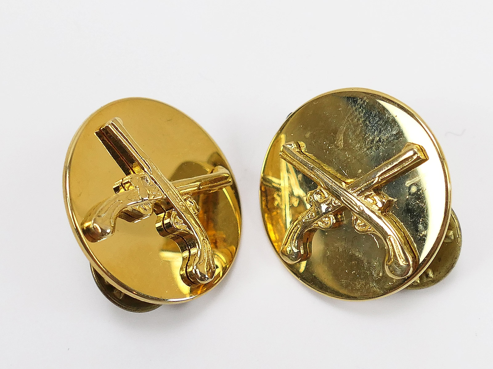 US ARMY Paar Kragenabzeichen EM MP Military Police Collar disks Class A Uniform Militärpolizei