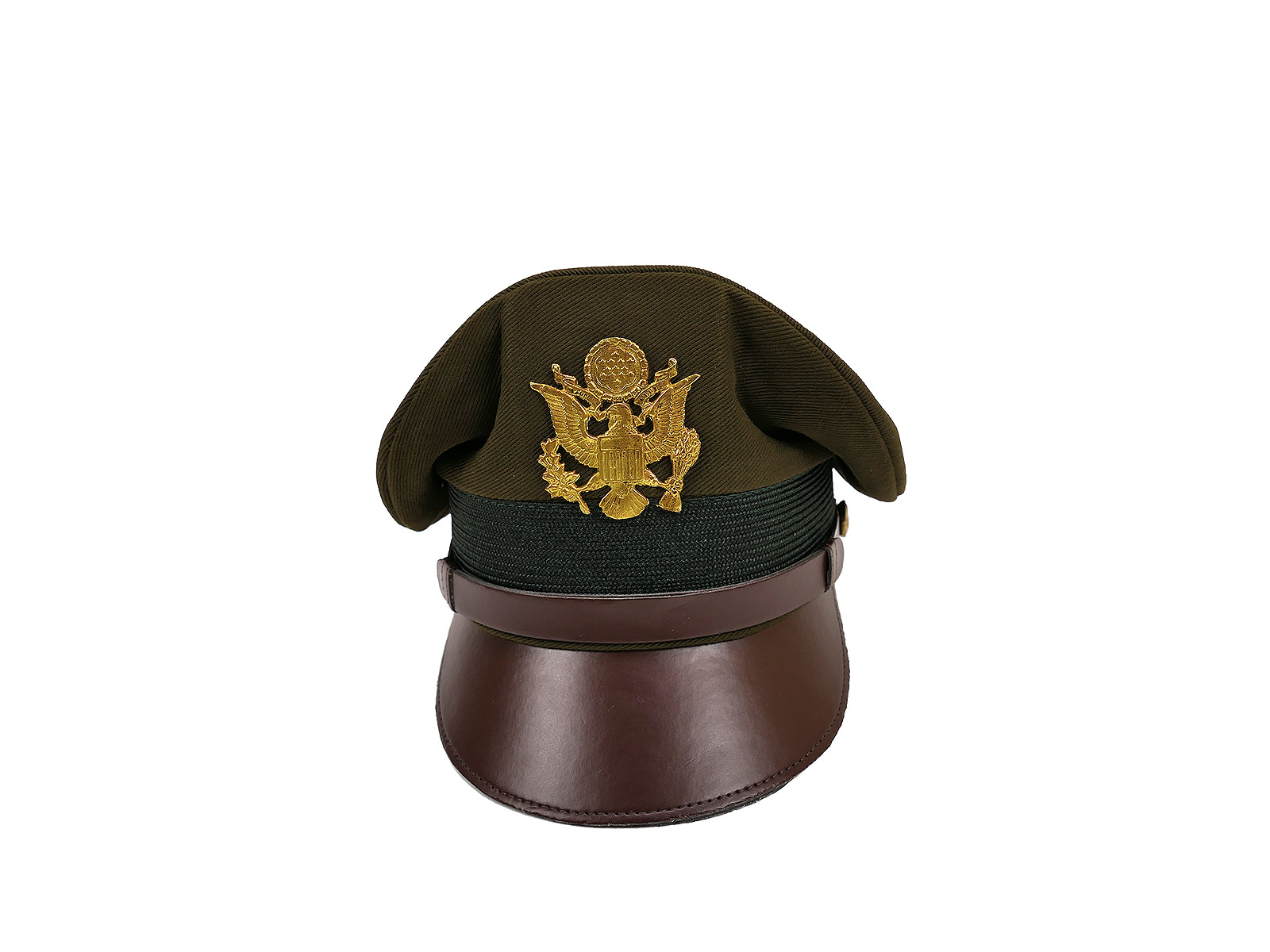 Einzelstück US Army Air Force Wk2 Crusher Cap Schirmmütze US Offizier Gr.58 COLLECTION BATTLE WORN