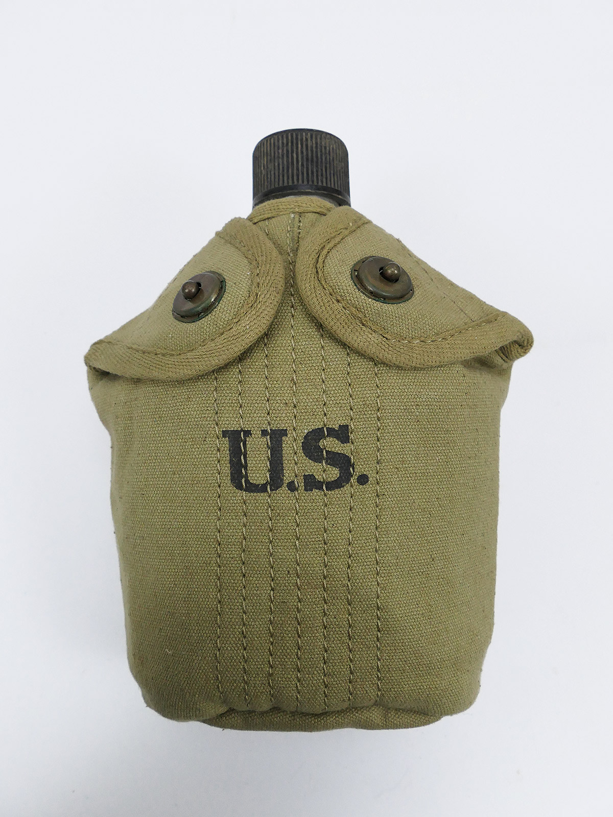 #10 Set US ARMY Feldflasche (Original) mit Becher und Feldflaschenbezug
