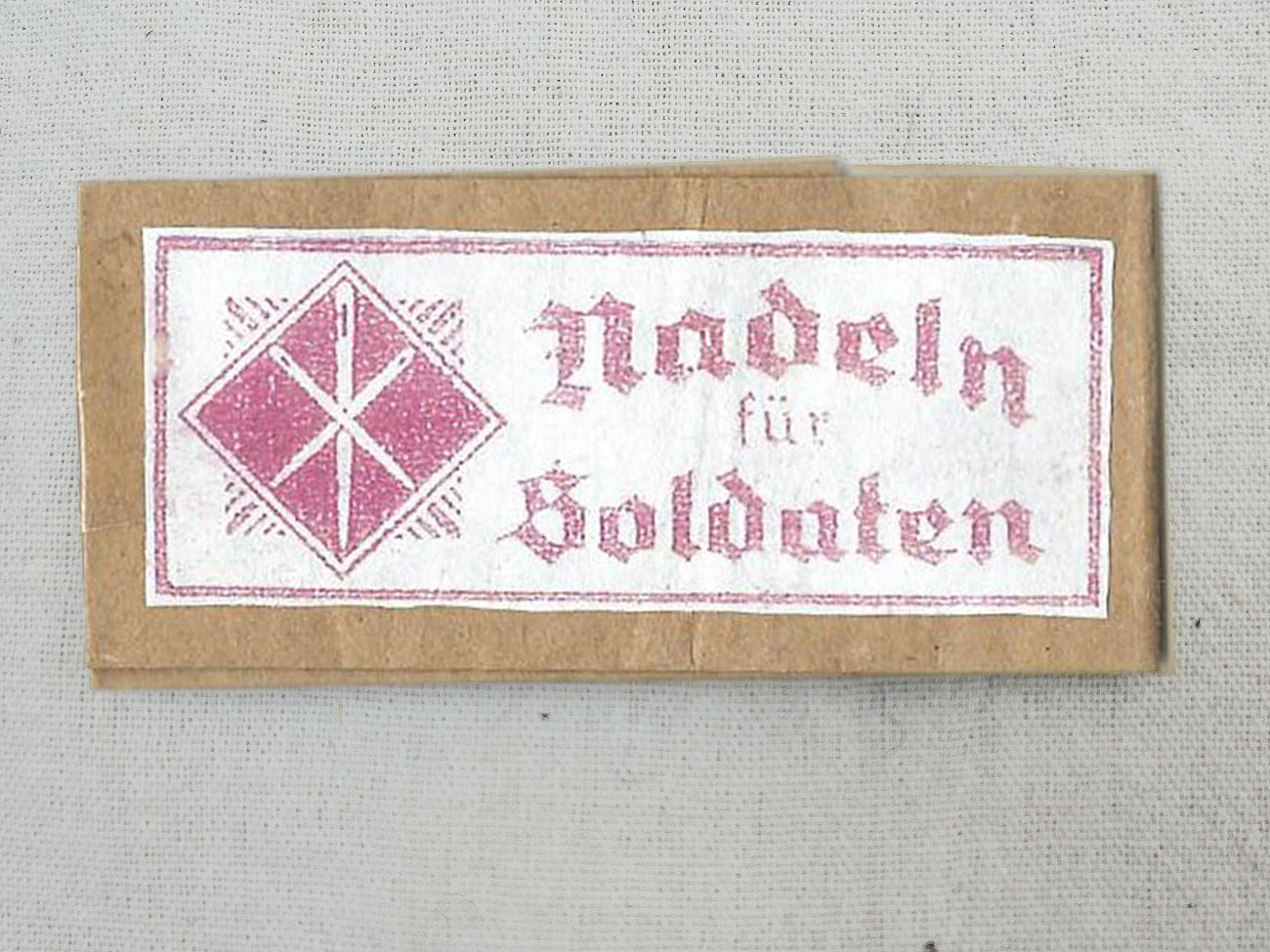 Verpackung Papierbriefchen für Nähnadeln