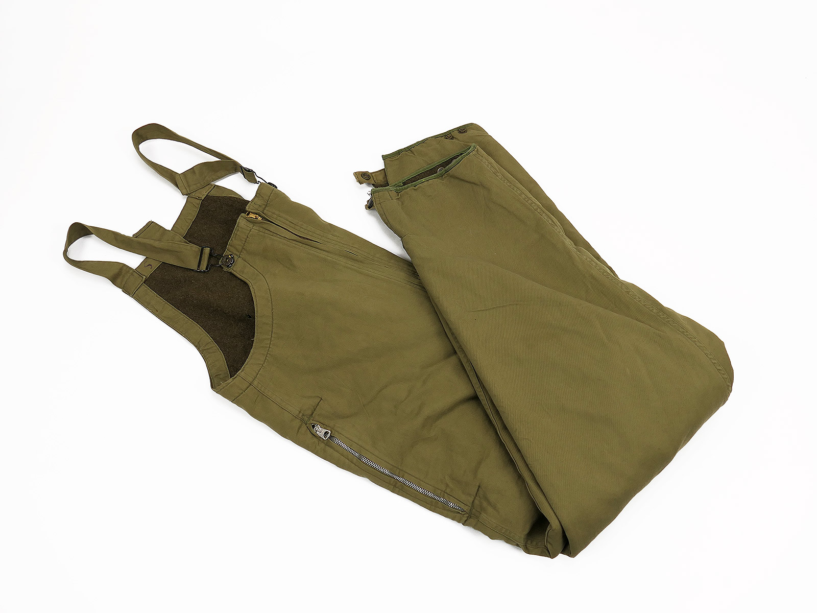 US Army Vintage WW2 Tanker Trousers Panzerhose Winterhose Gr. S / Collection BATTLE WORN  