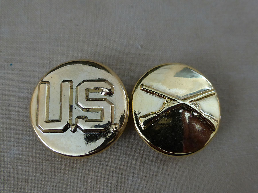 US Collar disc Kragenabzeichen Infanterie Mannschaften