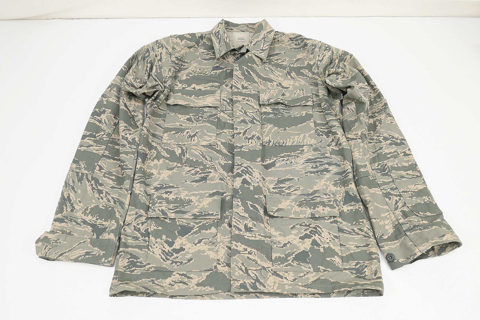 US Coat Man`s Utility Air Force Camouflage Pattern Feldhemd - 40XL