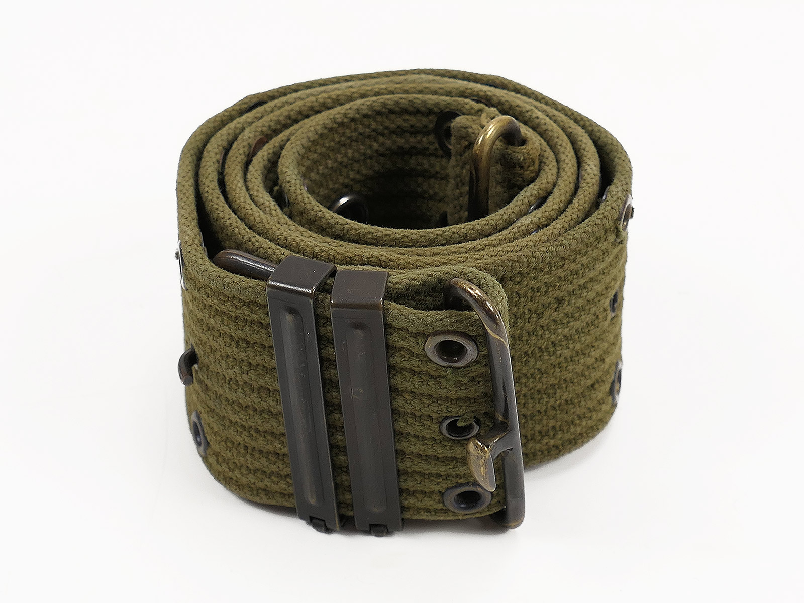 Original US ARMY WW2 M36 Pistol Belt oliv Lochkoppel Koppel