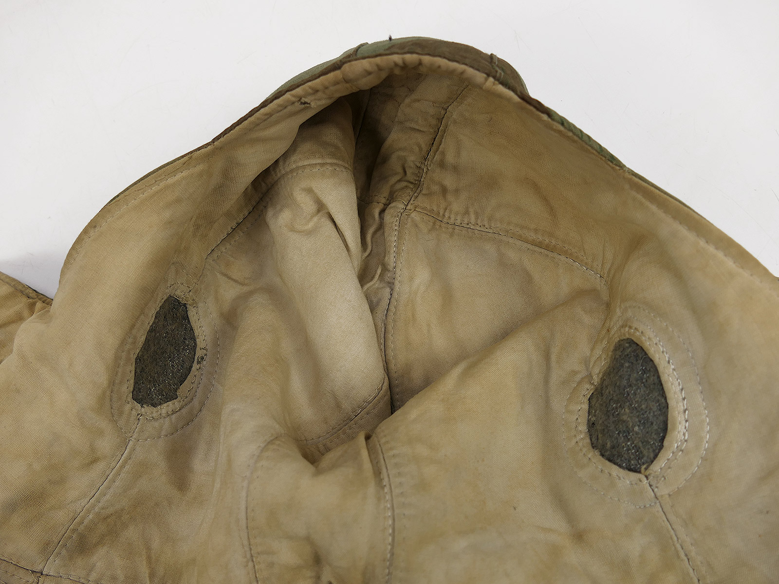 Original WK2 Wehrmacht Winterkopfhaube Splittertarn / weiß wendbar Kopfhaube Winterwendejacke COLLECTION