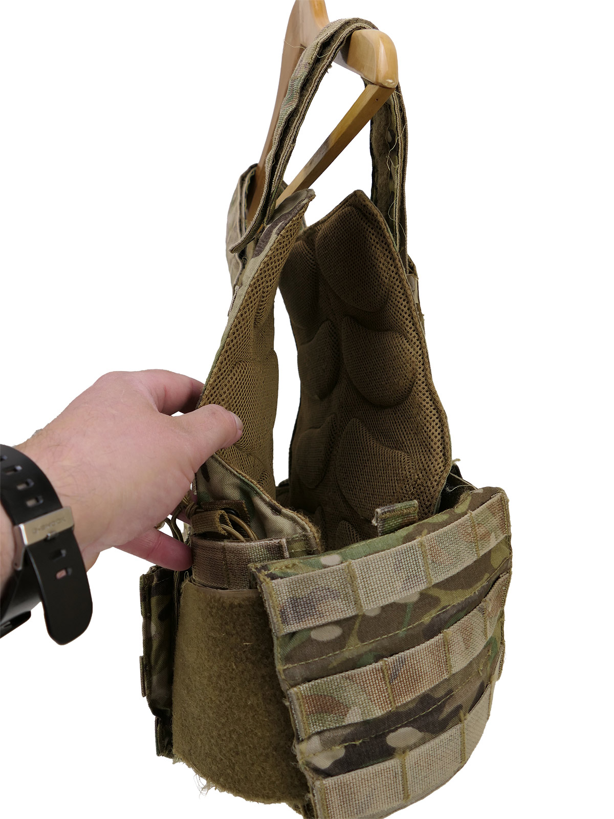 #4/ Dänemark Danish Army MultiCam Plate Carrier Plattenträger Einsatzweste Body Armor Gr. S/M