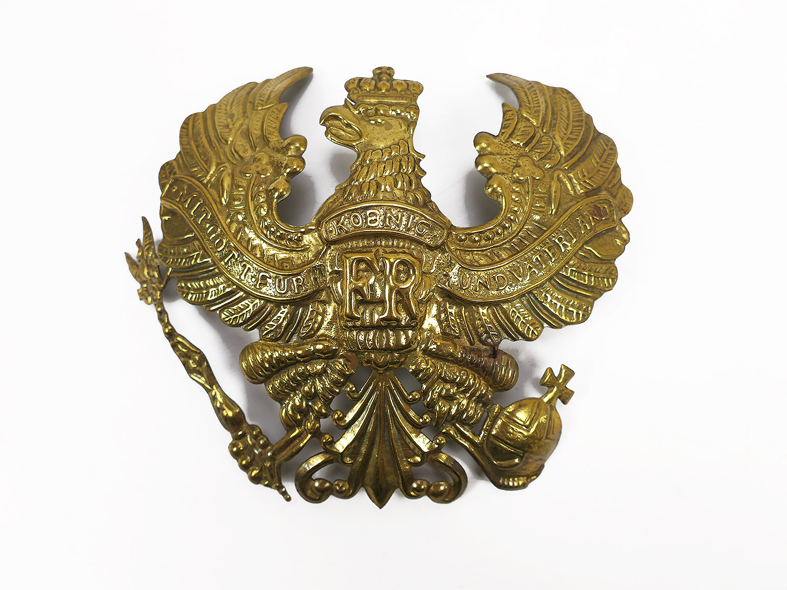 #E Einzelstück Messing Adler Linienadler Zierrat Helm Pickelhaube Preußen Ersatzteil Groß #E Einzelstück Messing Adler Linienadler Zierrat Helm Pickelhaube Preußen Ersatzteil Groß