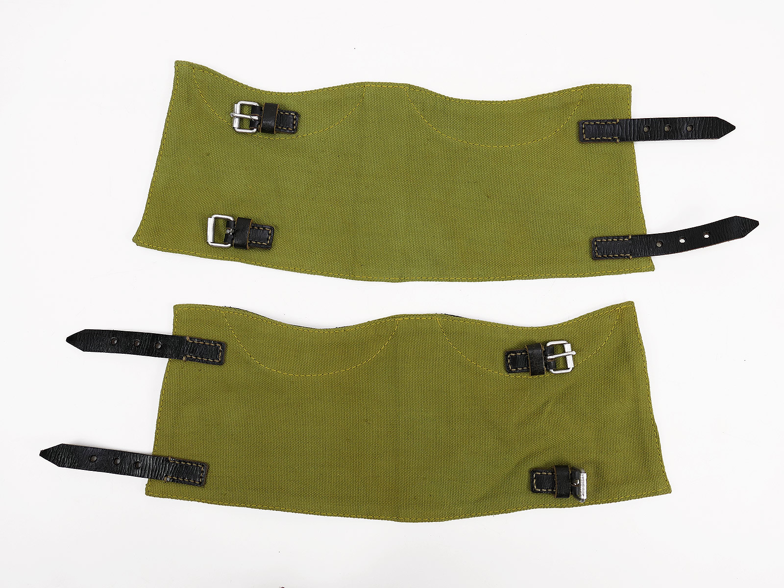 #5/ Variante Wehrmacht Paar Vintage Gamaschen * Handcrafted * für Schnürstiefel 